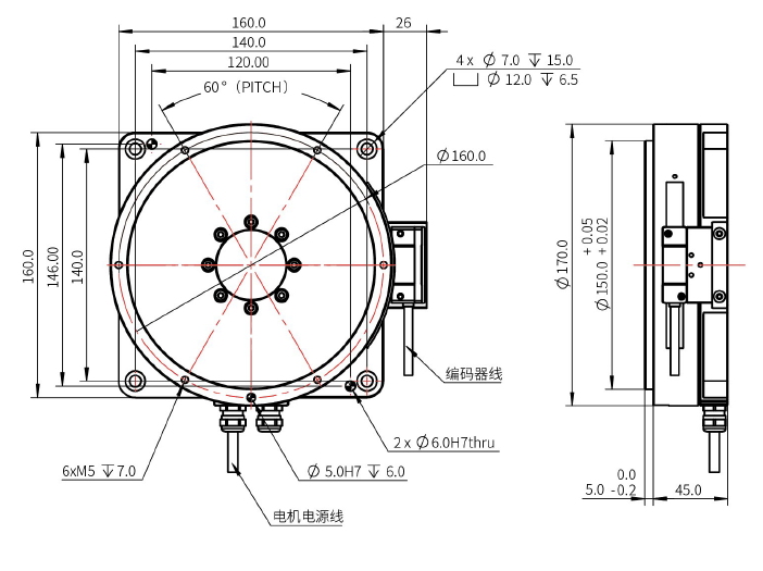 EDDR170-H50-015-CA010-0.5 角度轉(zhuǎn)臺